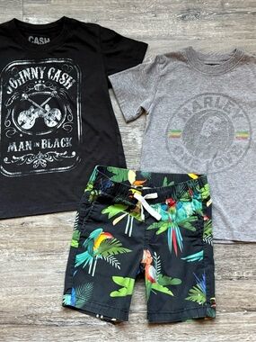 🧸 Bob Marley, Johnny Cash, & Jimmy Buffet Bundle • 4T/5T